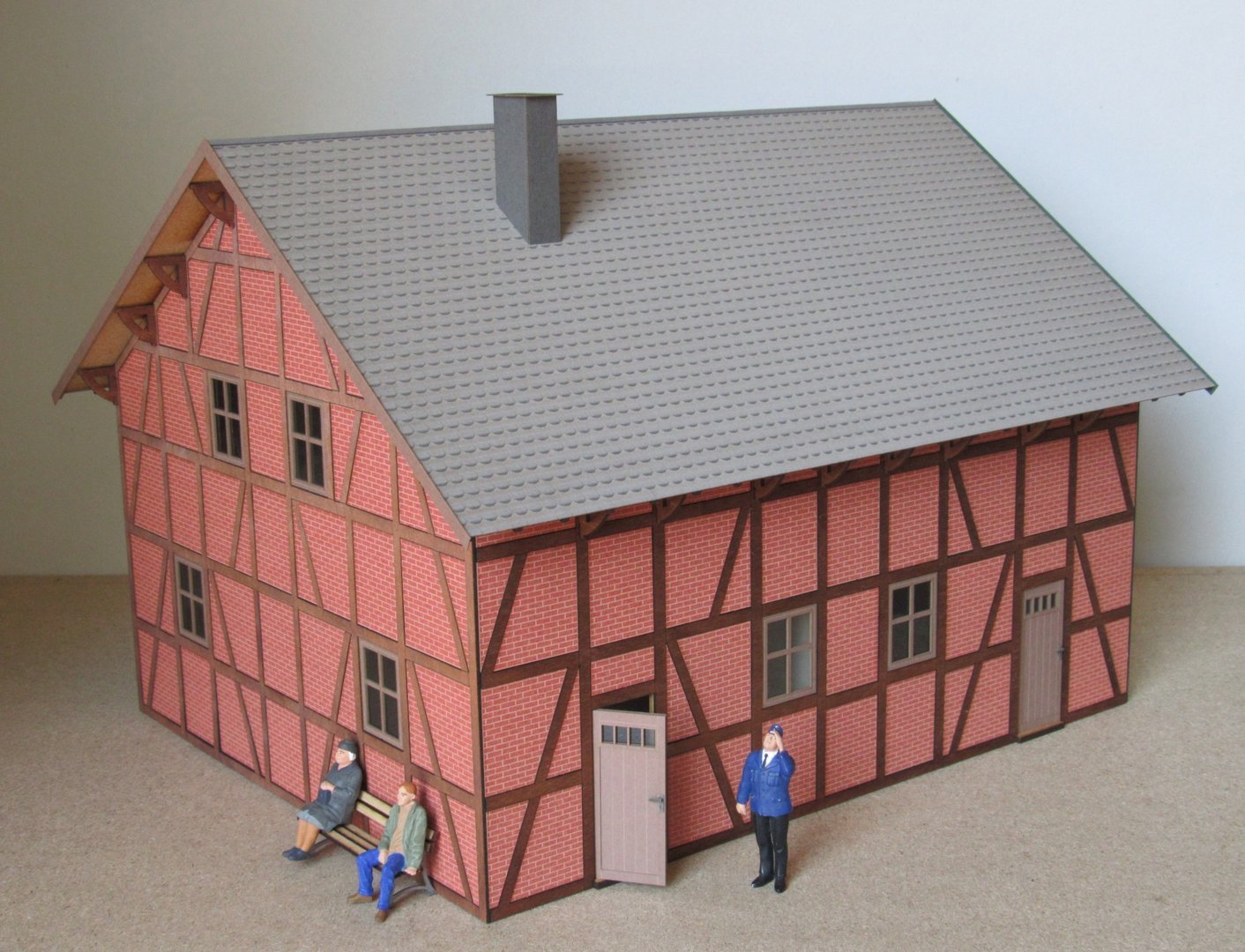 Fachwerk-Bauernhaus in Ziegelausführung