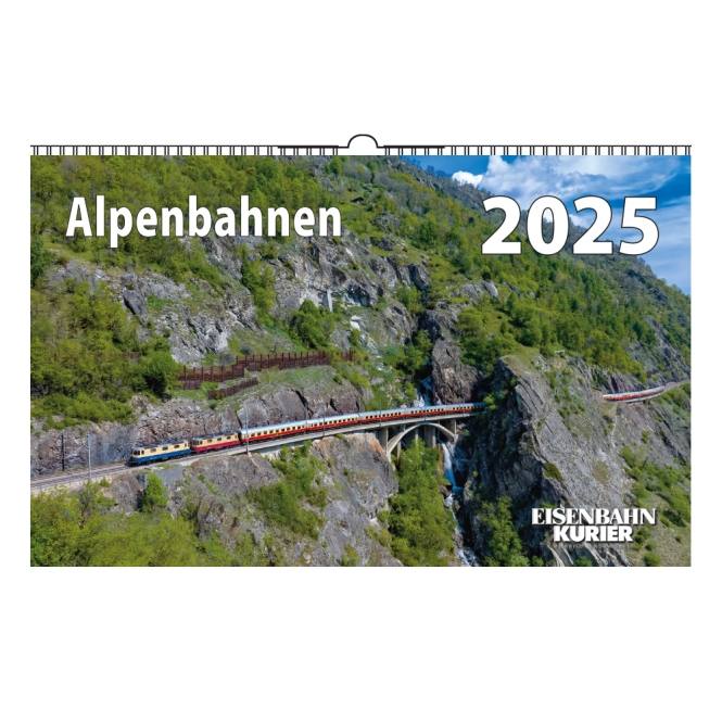 Kalender Alpenbahnen 2025 